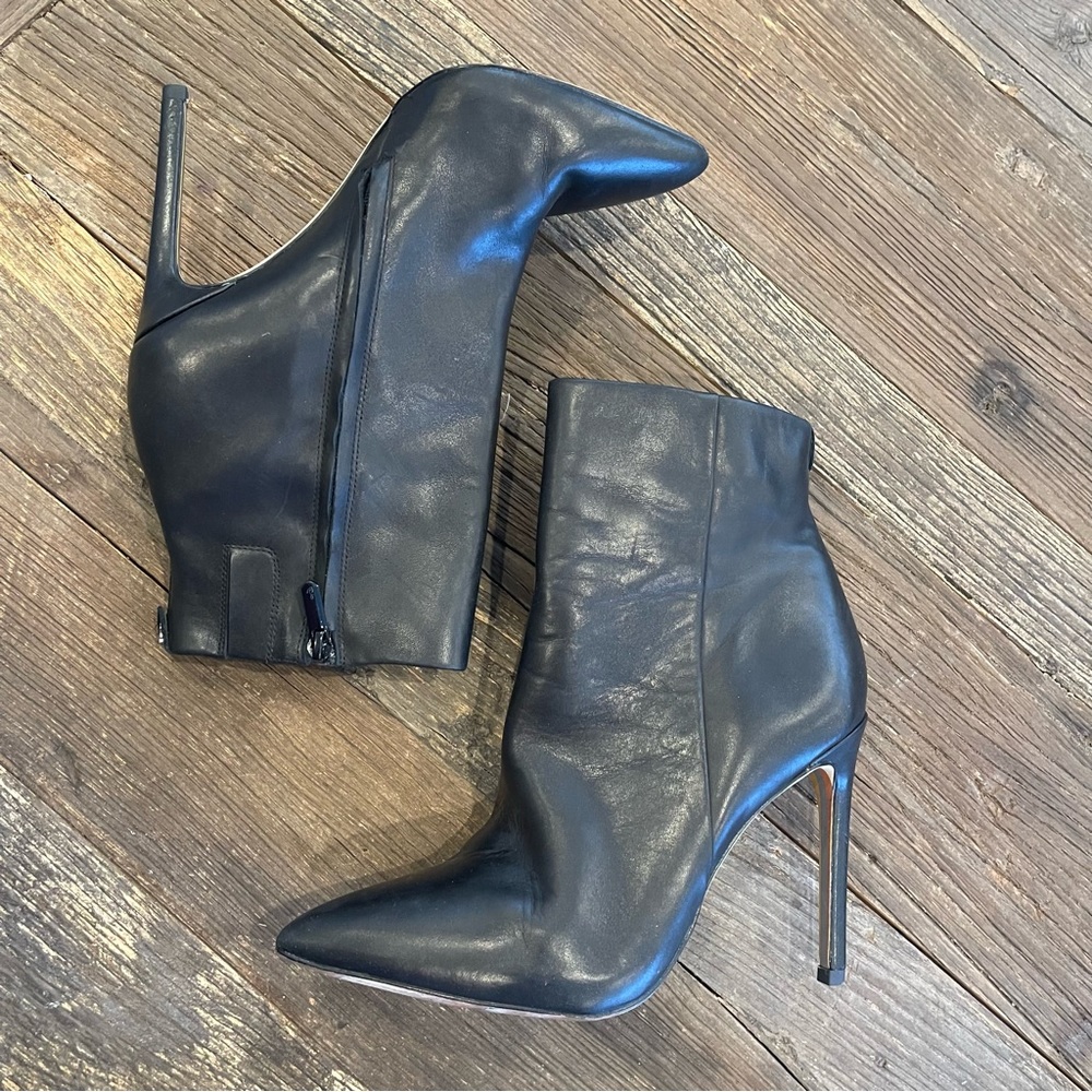 SAM EDELMAN Women's Wrenley Leather Ankle Boots Size 9M in Black